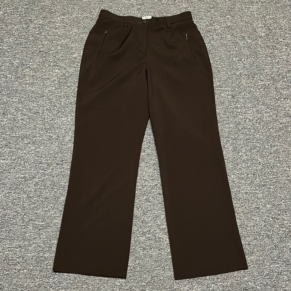 ❤️Haggar Petite Brown Dress Pants - Picture 1 of 8
